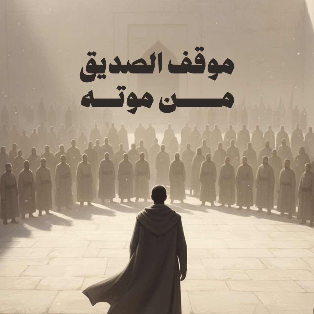 موقف الصديق من موته